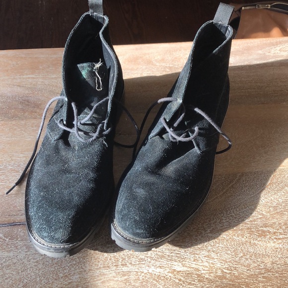 Calvin Klein Black Suede Boots - Like New - Picture 4 of 6